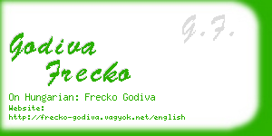 godiva frecko business card